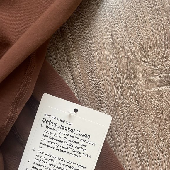 Lululemon athletica Define Jacket Luon color Java/gold - Picture 2 of 4